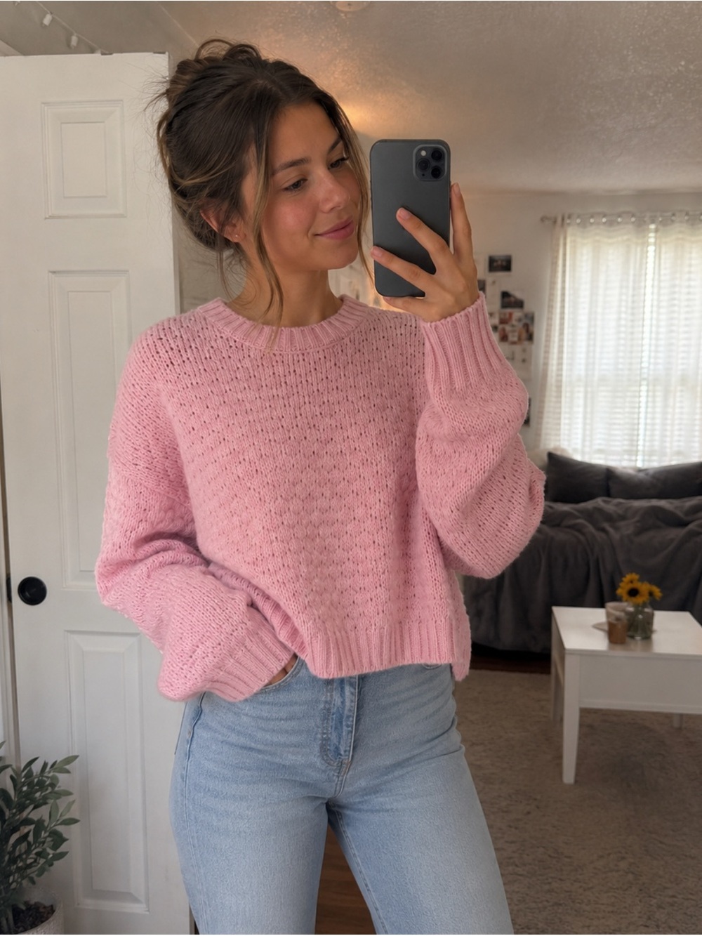 Pink Crewneck Sweater